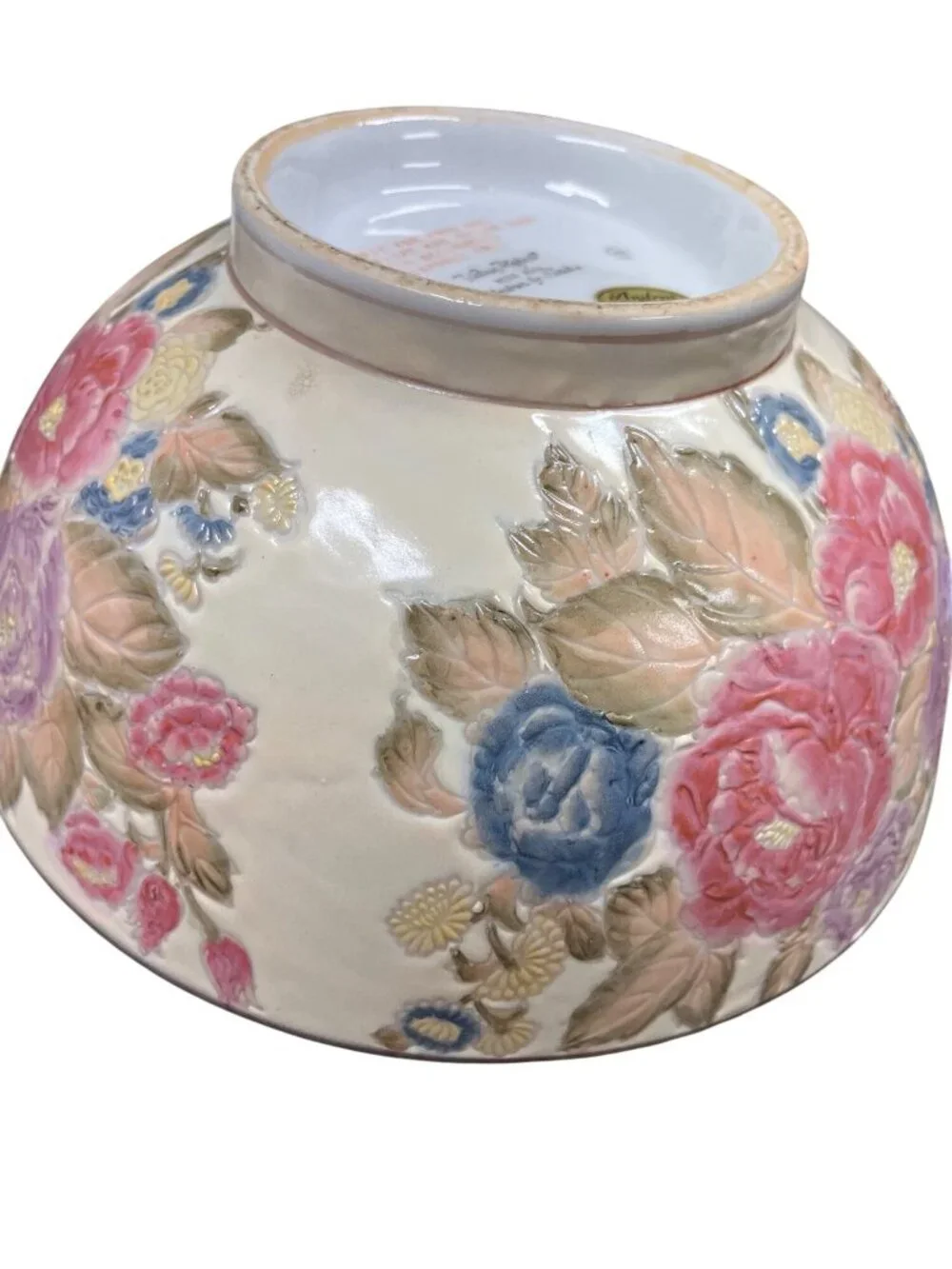 Andrea by Sedak Victoria moss rose vtg ceramic 10